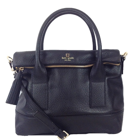 kate spade Handbags - Kate Spade Southport Avenue Carmen Convertible Black Leather Satchel